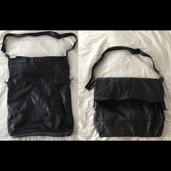 NWT 2-sized IVAN GRUNDAHL leather foldover BAG - Picture 2 of 9